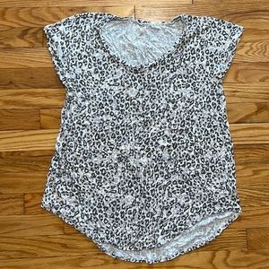 Maurices- short sleeved leopard print shirt